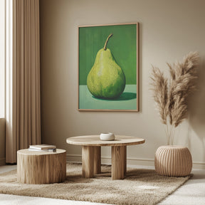 Green Pear Poster