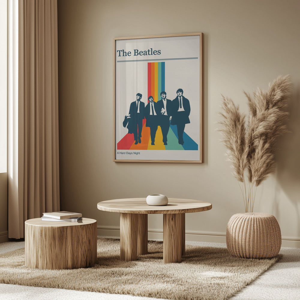 The Beatles Retro Gig Poster Poster