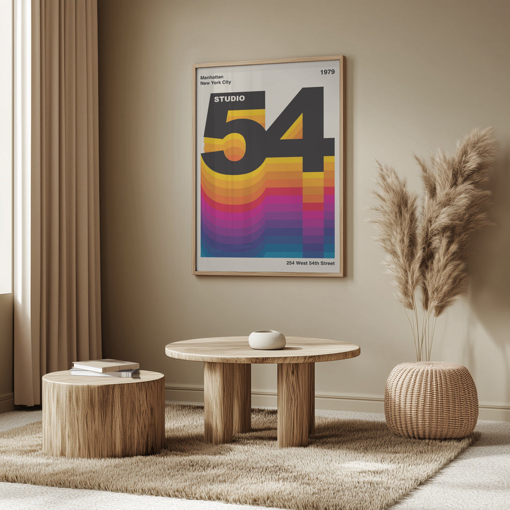 Studio 54 Retro Design Poster