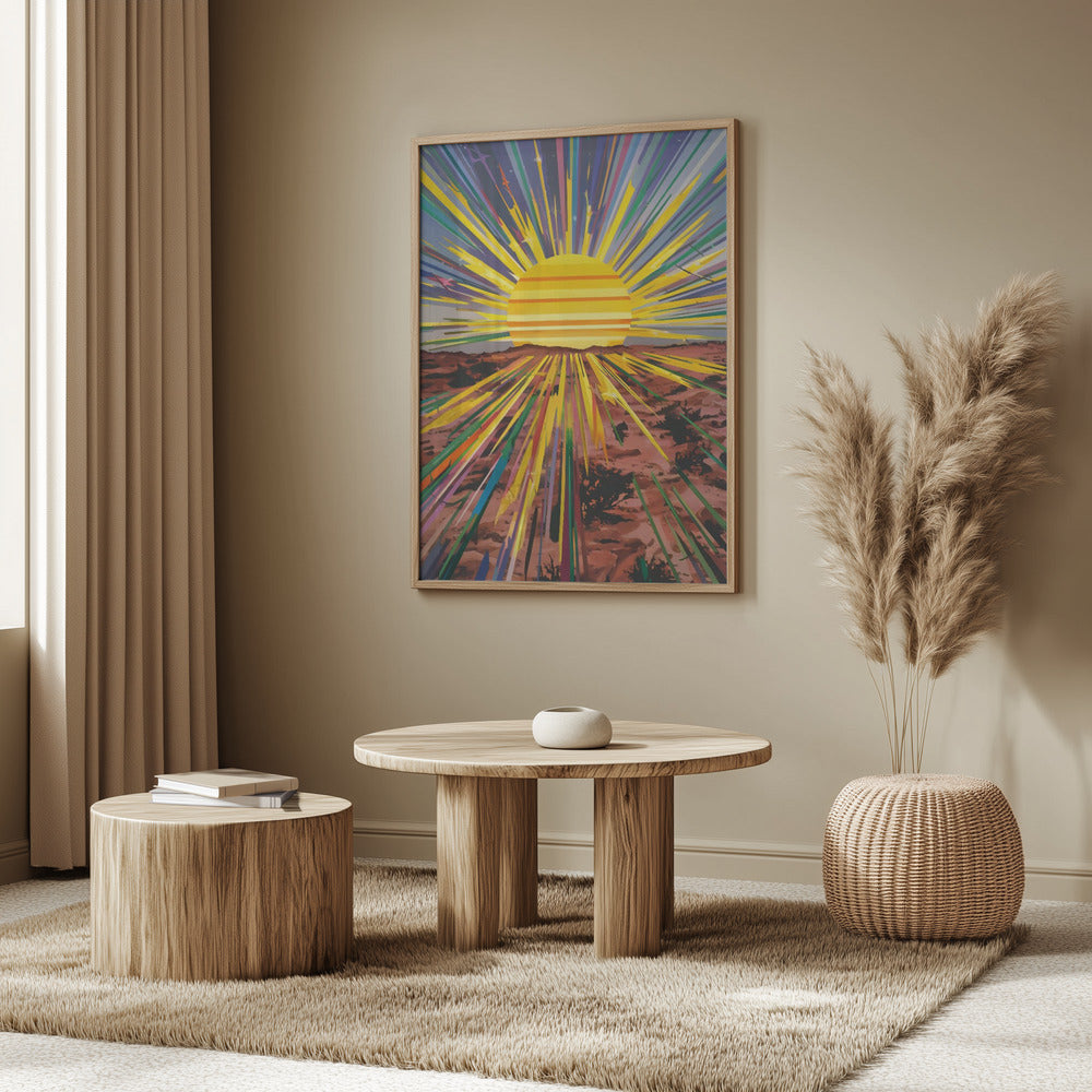 Sunrise In the Desert Poster