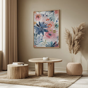 Watercolor Floral No. 1 Poster