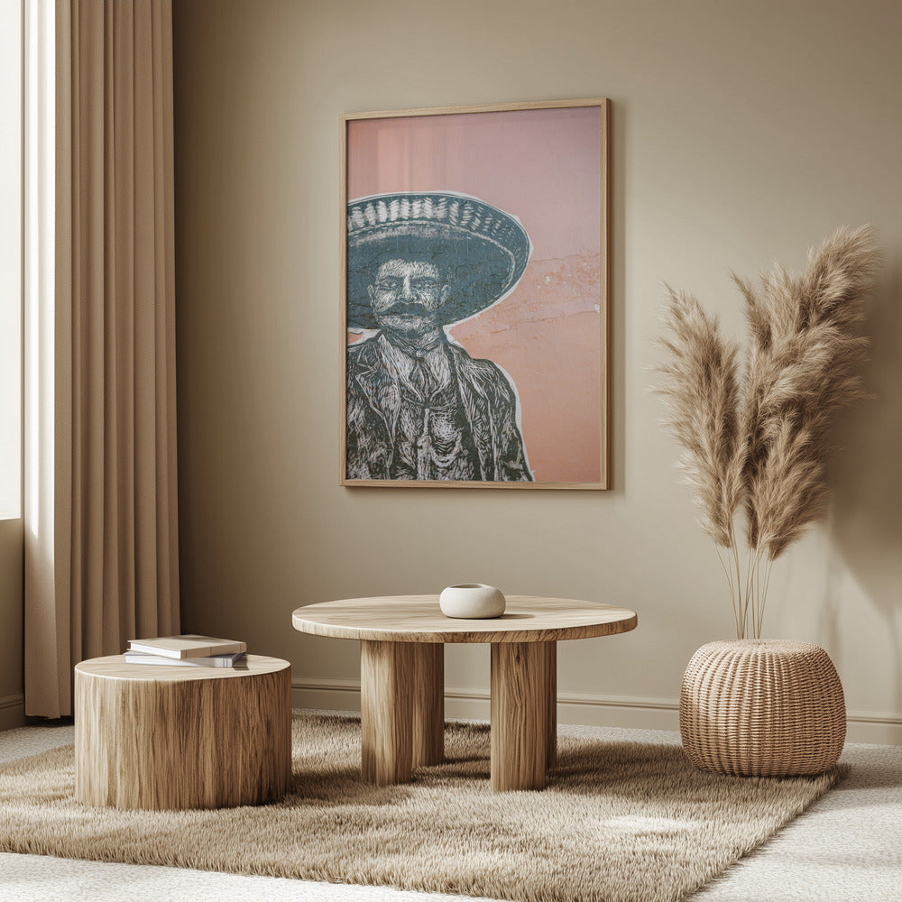 Mexican wall art in Oaxaca Poster