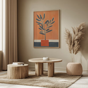 Orange Plant Poster