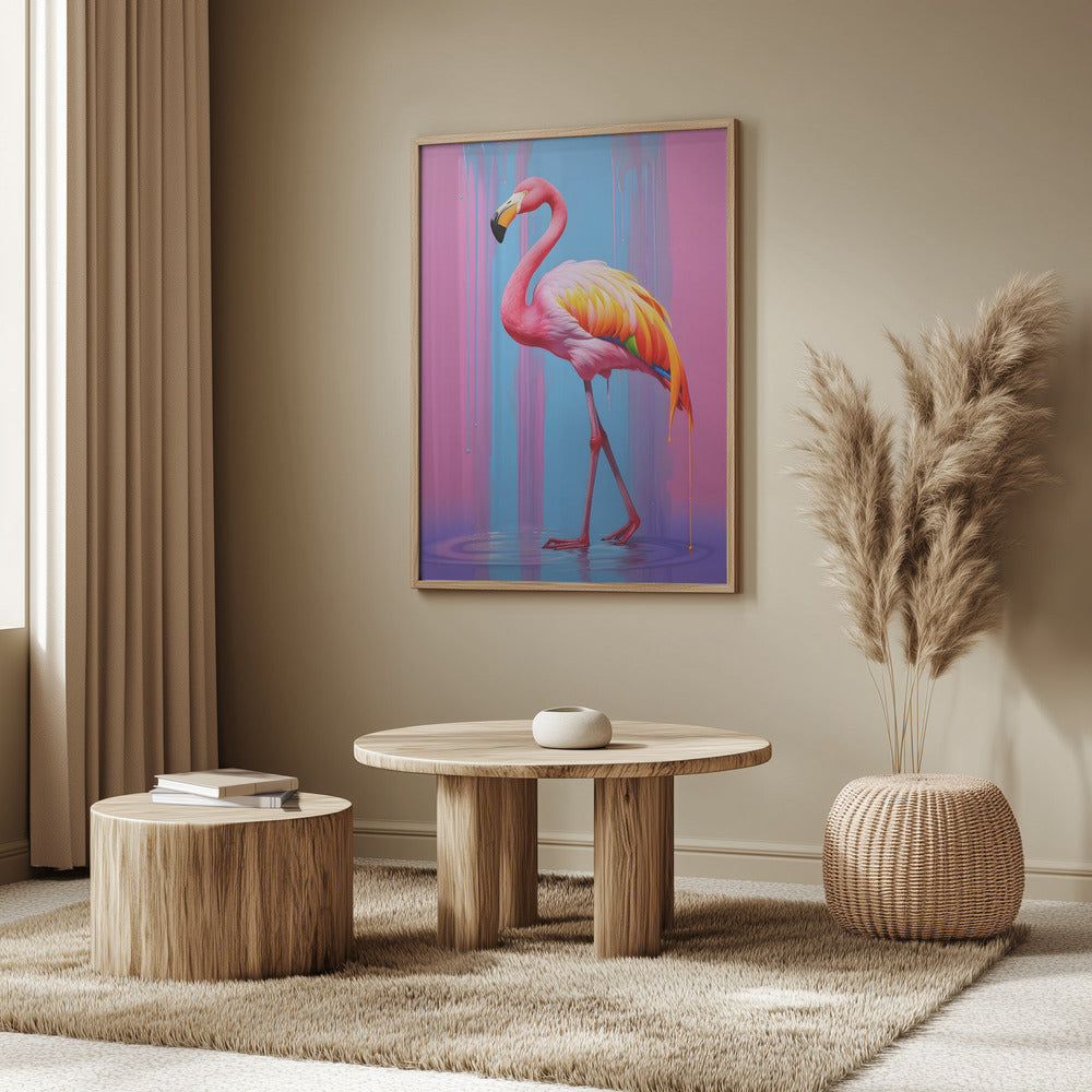 Flamingo Pop Art Poster