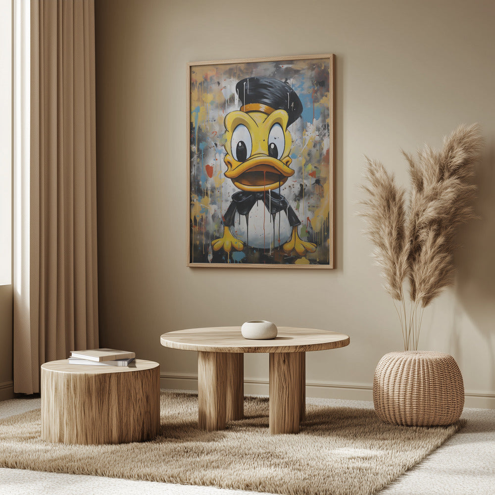 Street Art Duck Poster