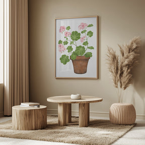 Pink Geranium Poster