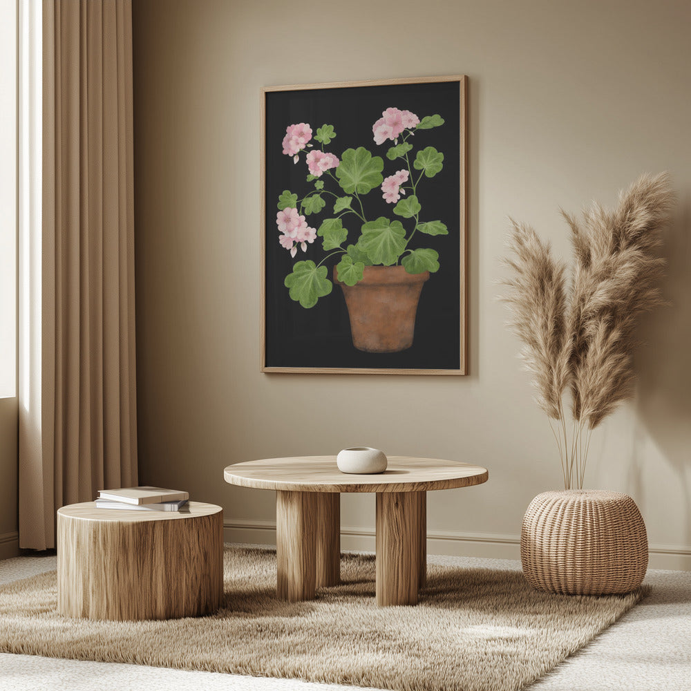 Pink Geranium Poster