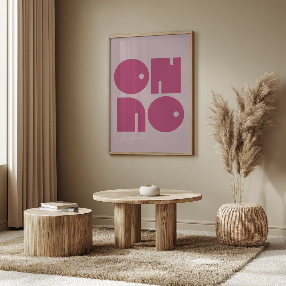 Oh No  Pink Cerry Pink.psdratio 3x4 Print By Bohonewart Poster