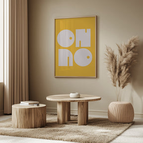 Oh No Yellowratio 3x4 Print By Bohonewart Poster