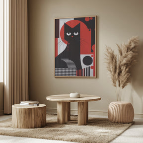 The Abstract Cat Poster