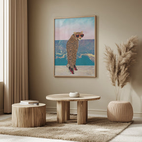 Cheetah on holiday Poster