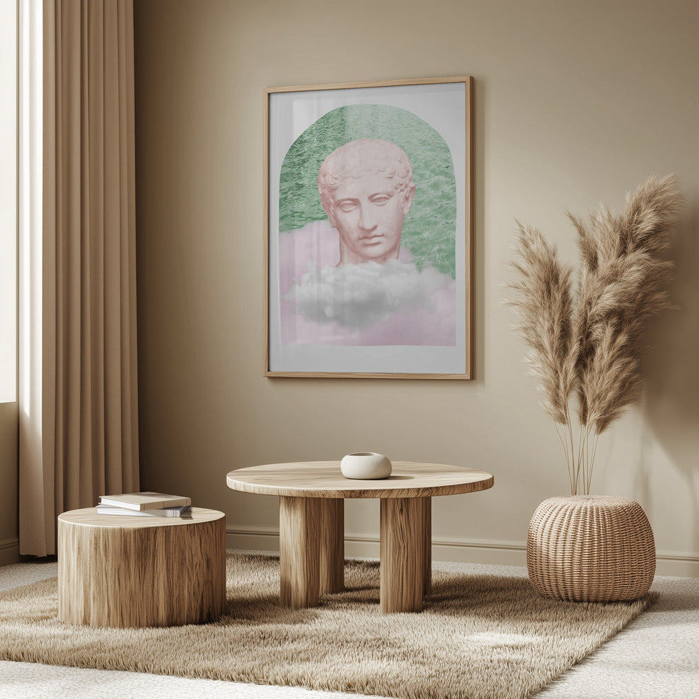 Ancientstatuepastel Ratioiso Poster