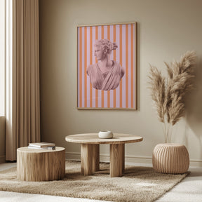 Artemispinkorangestripes Ratio2x3 Poster