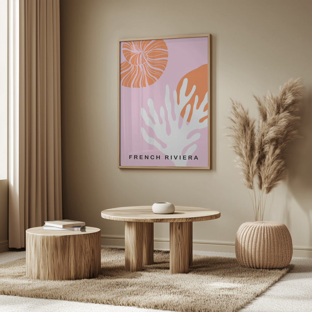 Rivierapinkorange Ratioiso Poster