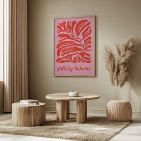 Pinkredgalleryboheme Ratioiso Poster