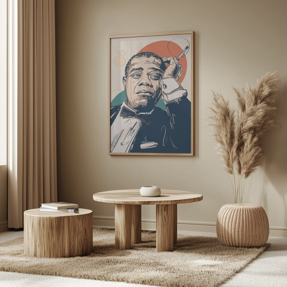 Louis Armstrong Portrait Poster