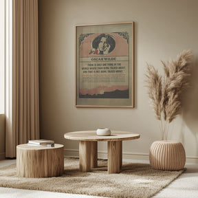 Oscar Wilde Print Poster