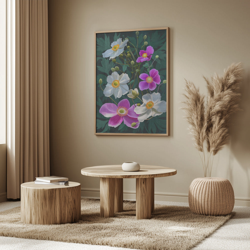 Anemone Flowers Poster