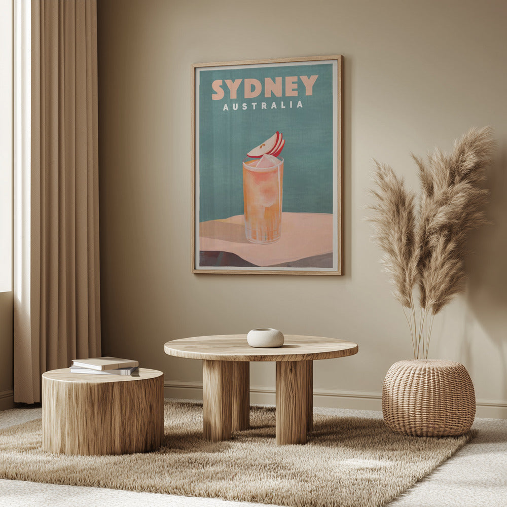 Sydney Australia Cocktail Bar Decor Poster