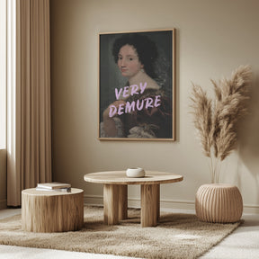 Demure Lady Poster