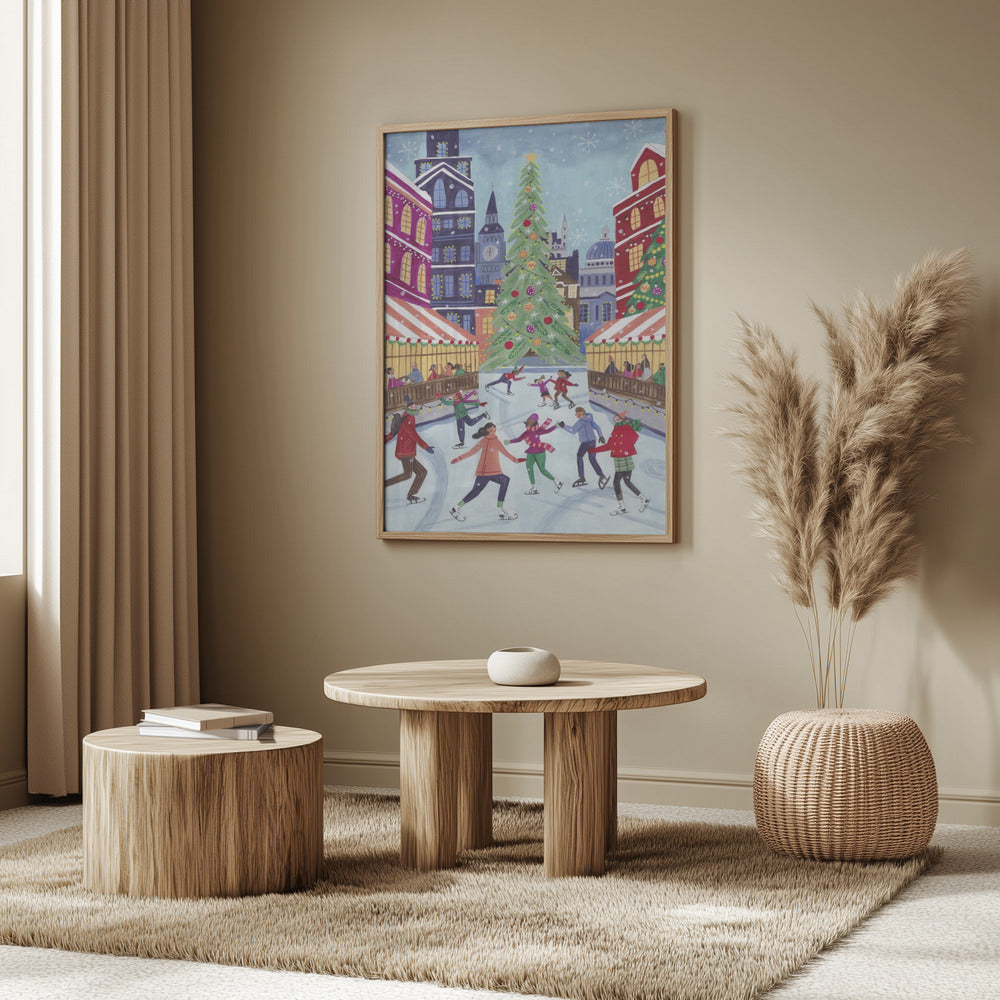 Skating in London Poster