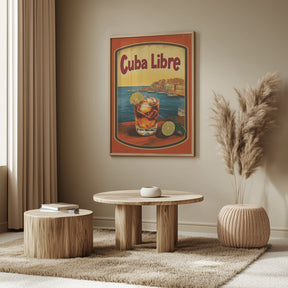 Cuba Libre Vintage Commercial Poster