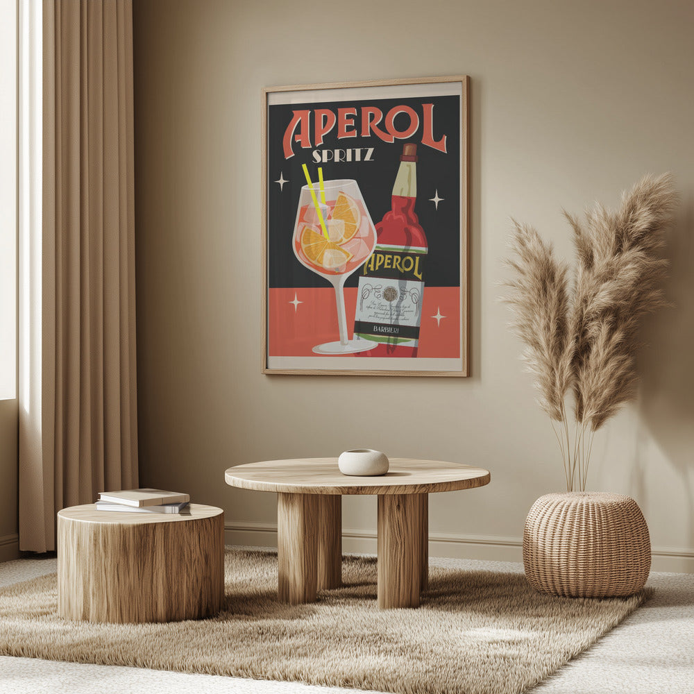 Aperol Spritz_Black Poster