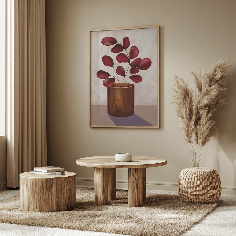 Autumn vase Poster