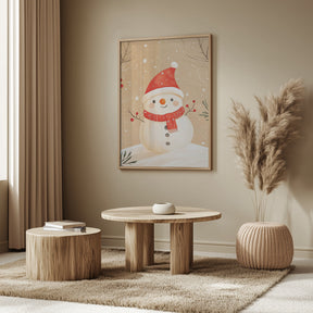 Christmas Snowman Poster