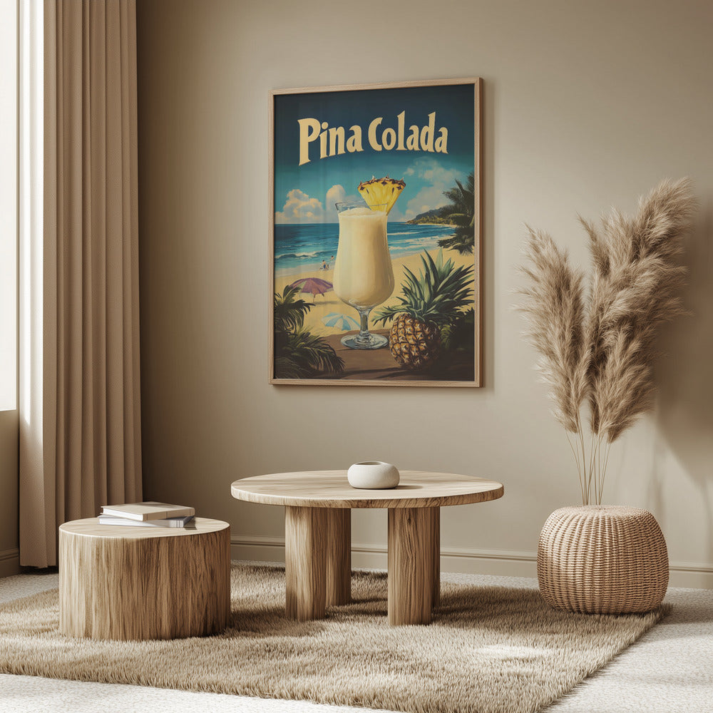 Pina Colada Vintage Poster