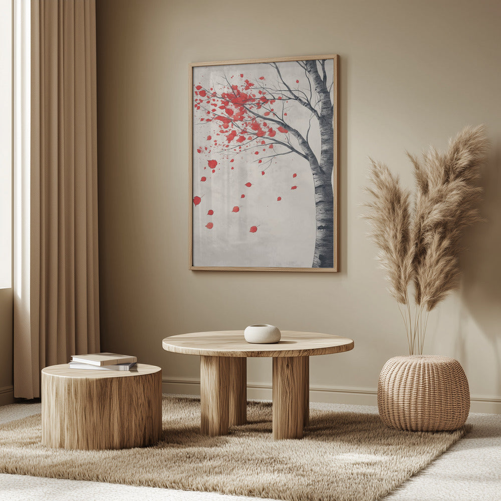 Birch Tree In Bloom Poster