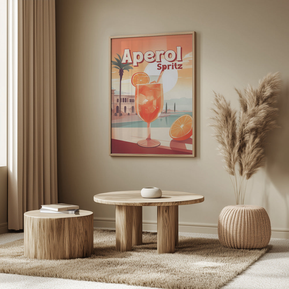 Aperol Spritz Tropical Poster