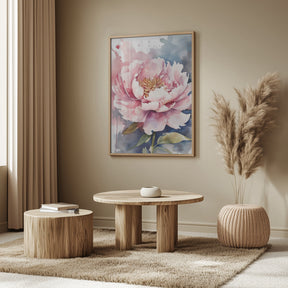 Blooming Peony Poster