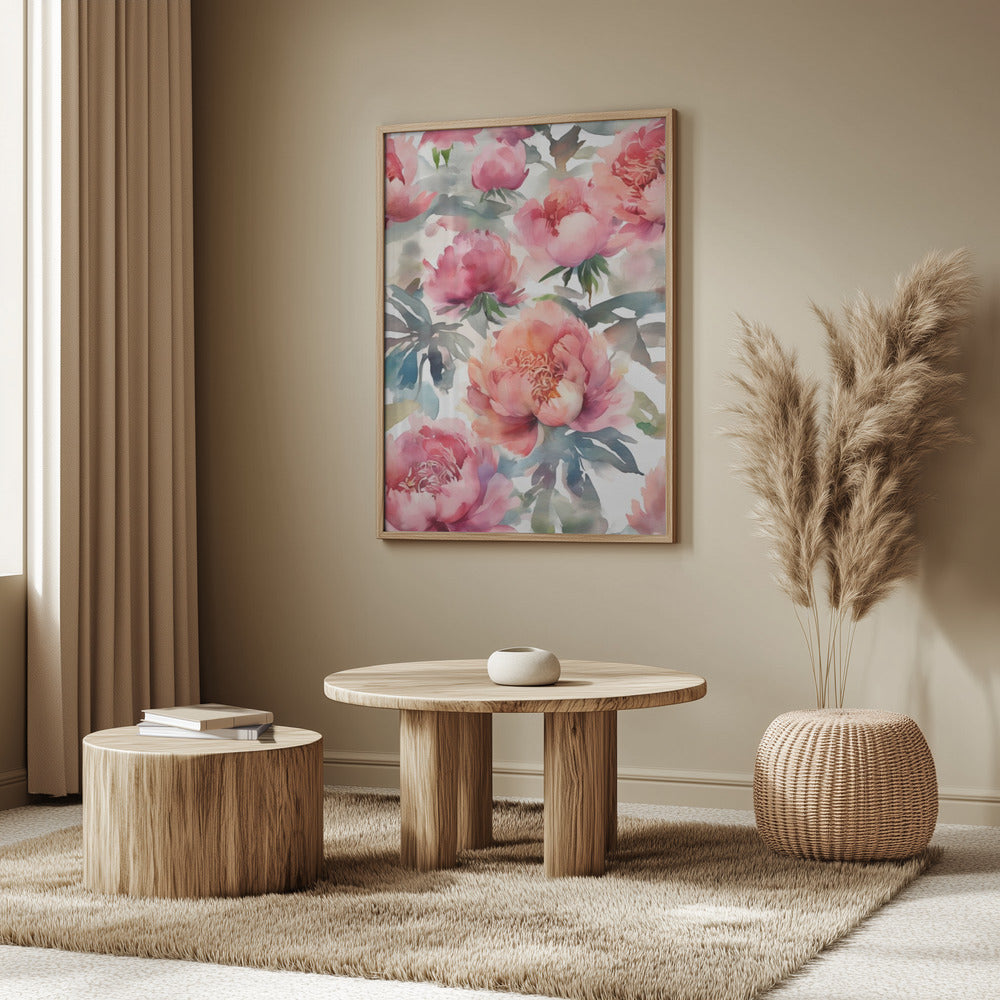 Blooming Peony  (7) Poster