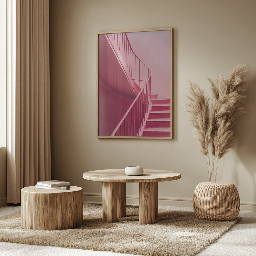 Plum Steps | Architectural Minimalism Poster