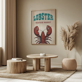 Lobster Seafood Market Poster