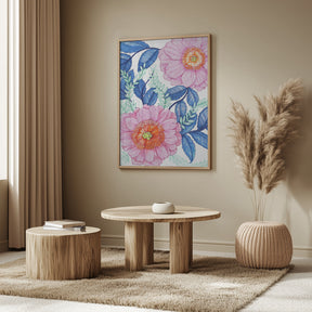 Pink Florals Poster