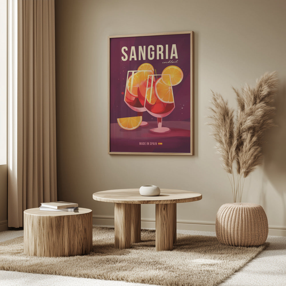 Sangria Cocktail Poster