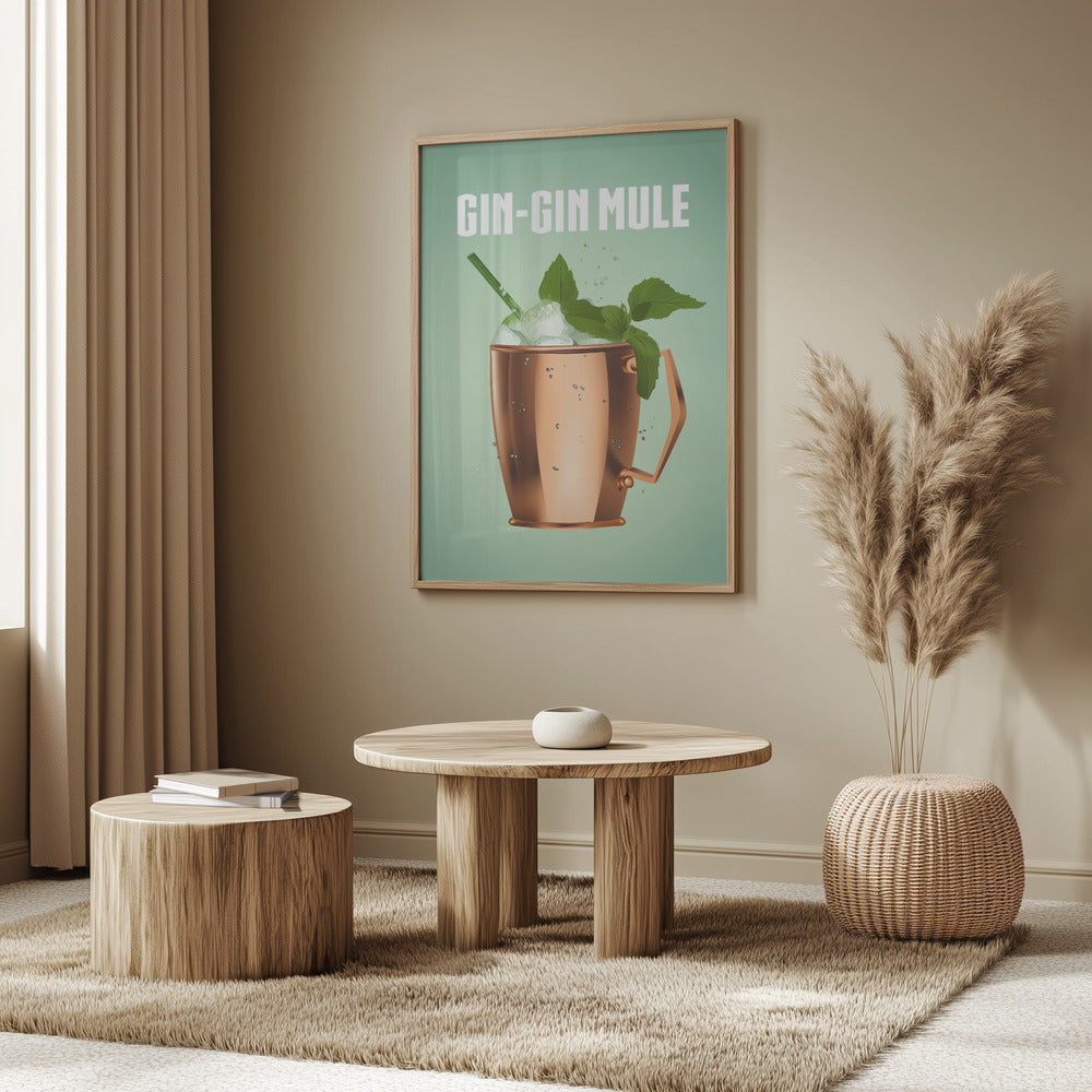 Gin Gin Mule Copper Poster