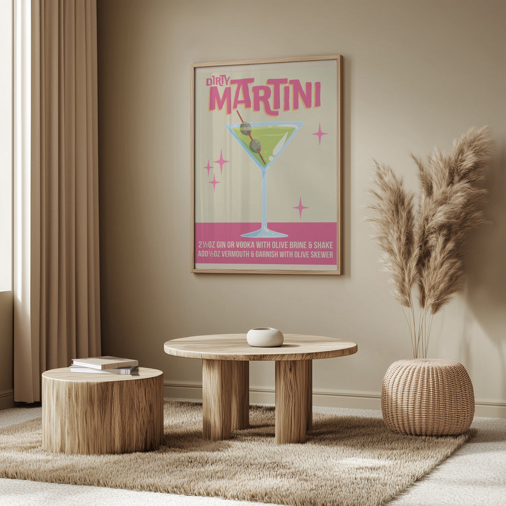 Dirty Martini Cocktail 01.png Poster