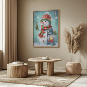 Cute Snowman No 2 Poster