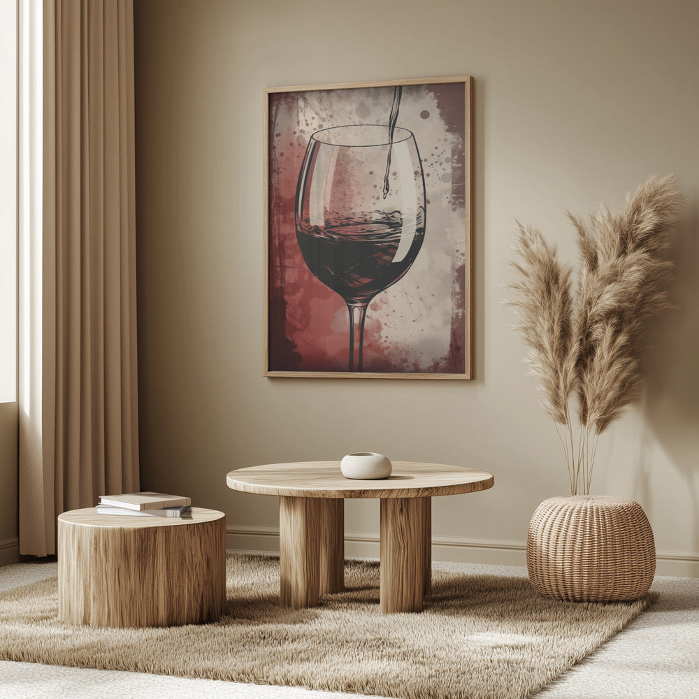 Red Red Wine No 5 Poster