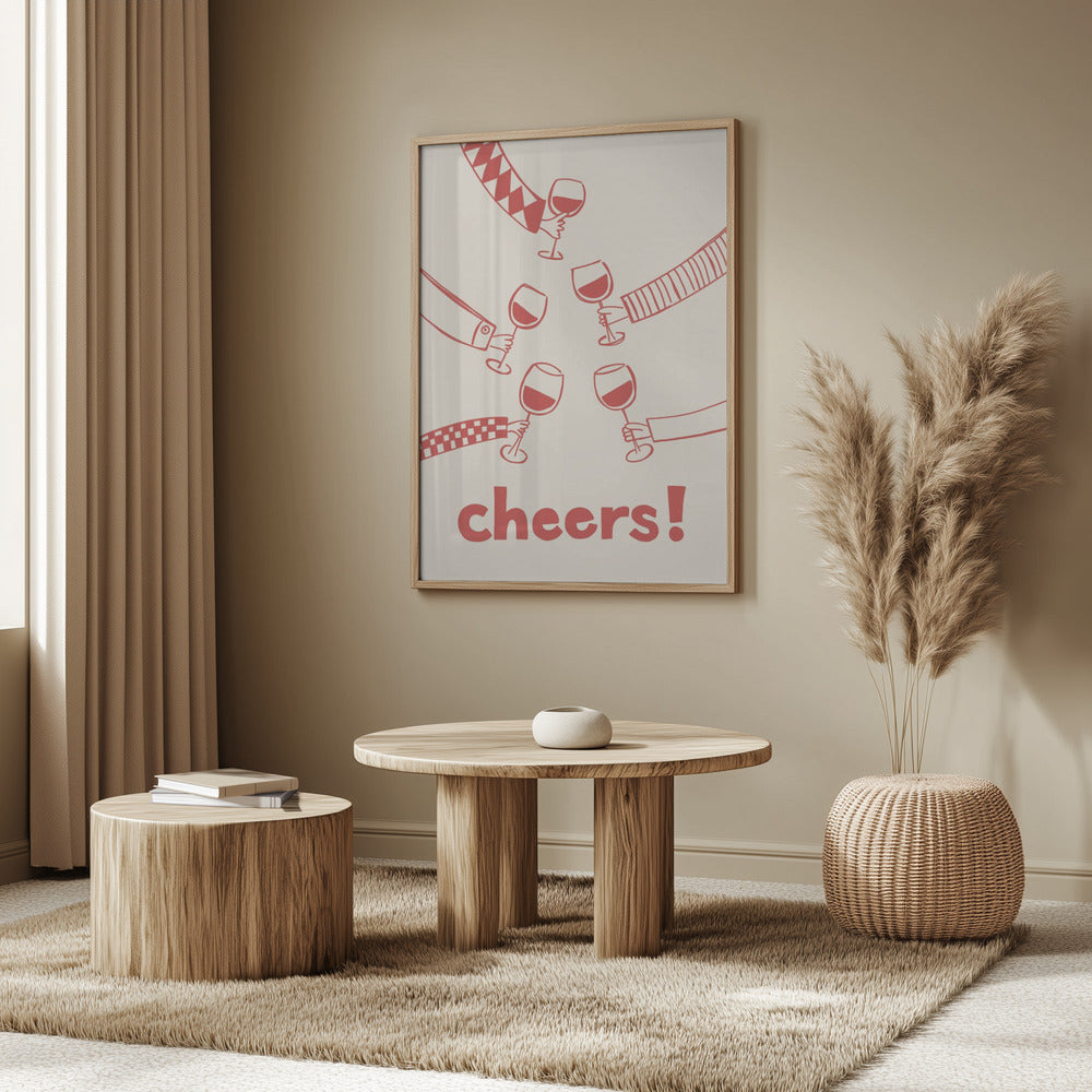 Cheers! Wine Celebration Poster