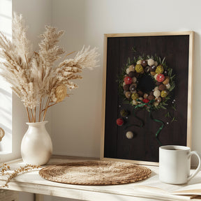 Truffles Christmas wreath Poster