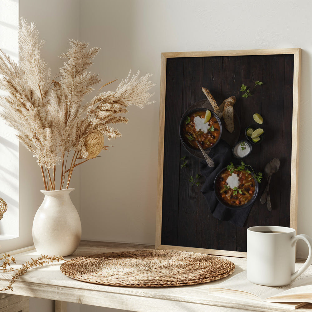 Black Beans and Cabbage Soup Poster