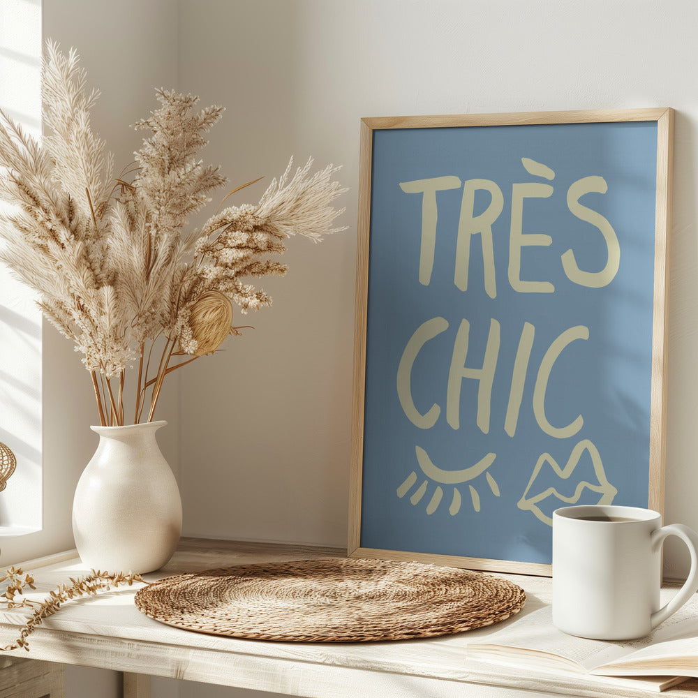 Très Chic Blue Poster