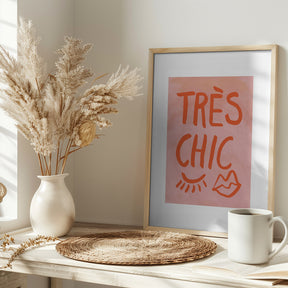 Très Chic Pink Frame Poster