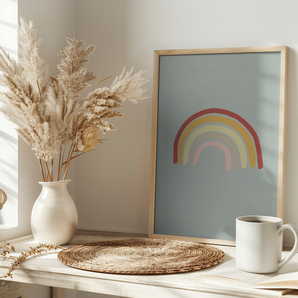 Rainbow Green Poster