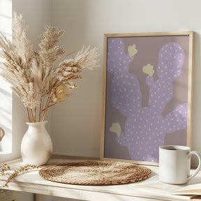 Lilac Cactus Poster