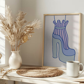 Blue Heel Poster